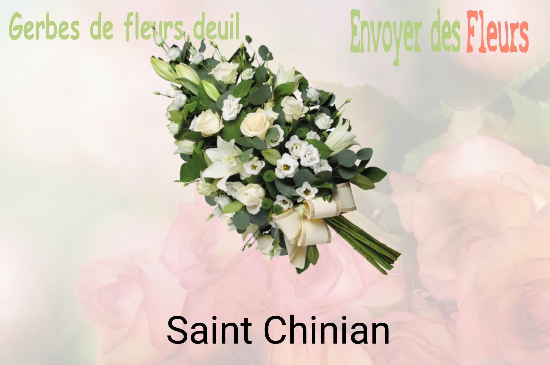 Gerbe de fleurs de deuil livrée à Saint-Chinian